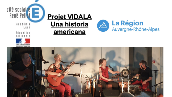 Concert groupe Vidala 8 septembre. Primaires, collégiens, lycéens métiers d'Art.